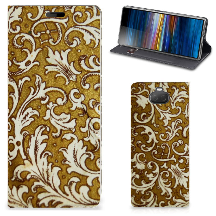 Telefoon Hoesje Sony Xperia 10 Barok Goud