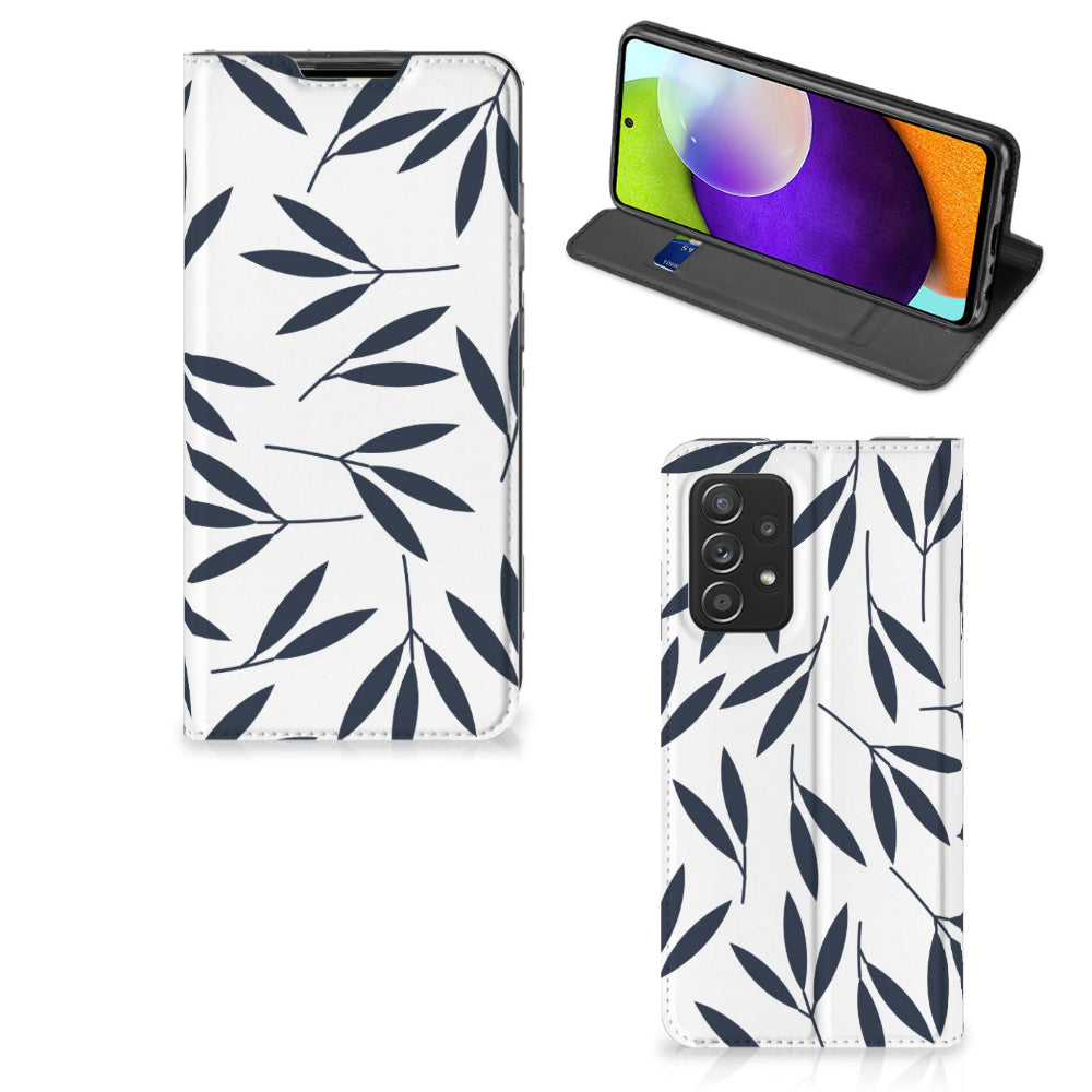 Samsung Galaxy A52 Smart Cover Leaves Blue