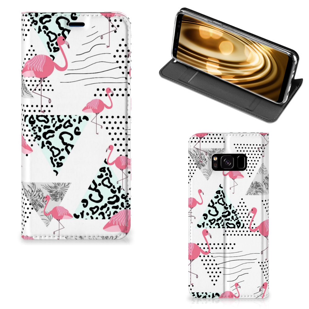 Samsung Galaxy S8 Hoesje maken Flamingo Triangle