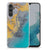 Samsung Galaxy A34 TPU Siliconen Hoesje Marble Blue Gold B2C Telecom