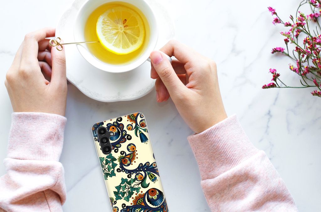 Siliconen Hoesje Samsung Galaxy A13 | A04s Barok Flower B2C Telecom