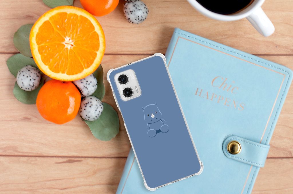 Motorola Moto G73 Stevig Bumper Hoesje Baby Rhino B2C Telecom