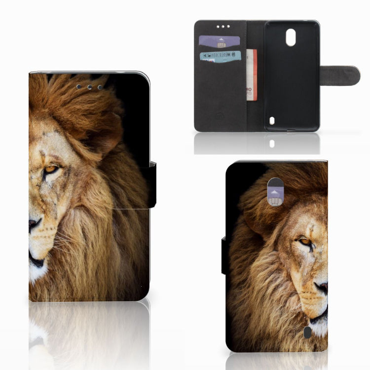 Nokia 2 Telefoonhoesje met Pasjes Leeuw