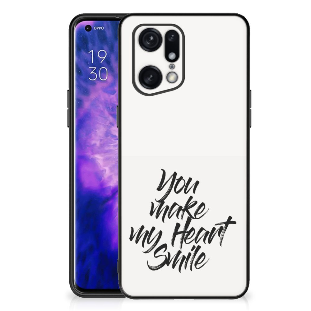 OPPO Find X5 Pro Telefoon Hoesje met tekst Heart Smile
