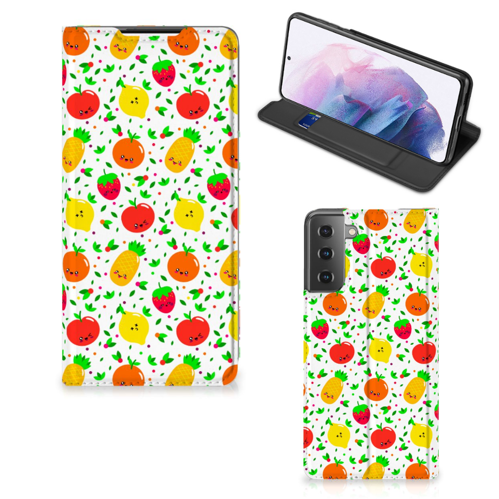 Samsung Galaxy S21 Plus Flip Style Cover Fruits - B2C Telecom