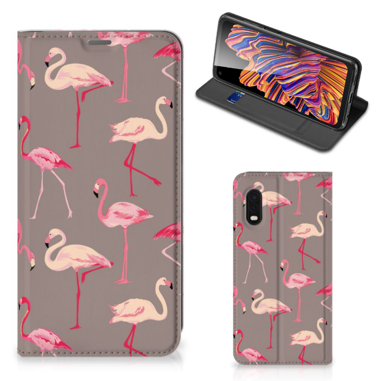 Samsung Xcover Pro Hoesje maken Flamingo - B2C Telecom