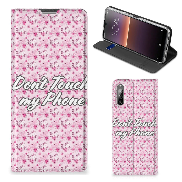 Sony Xperia L4 Design Case Flowers Pink DTMP