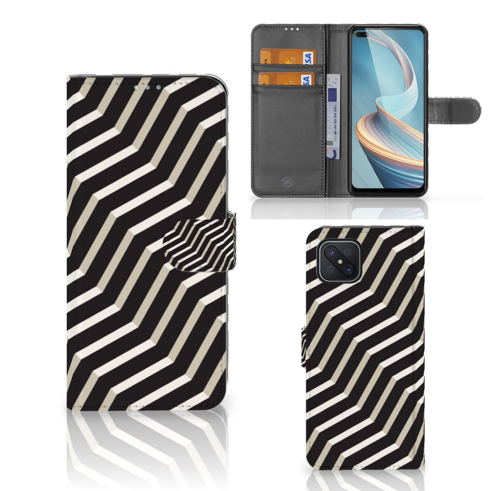 OPPO Reno4 Z Book Case Illusion