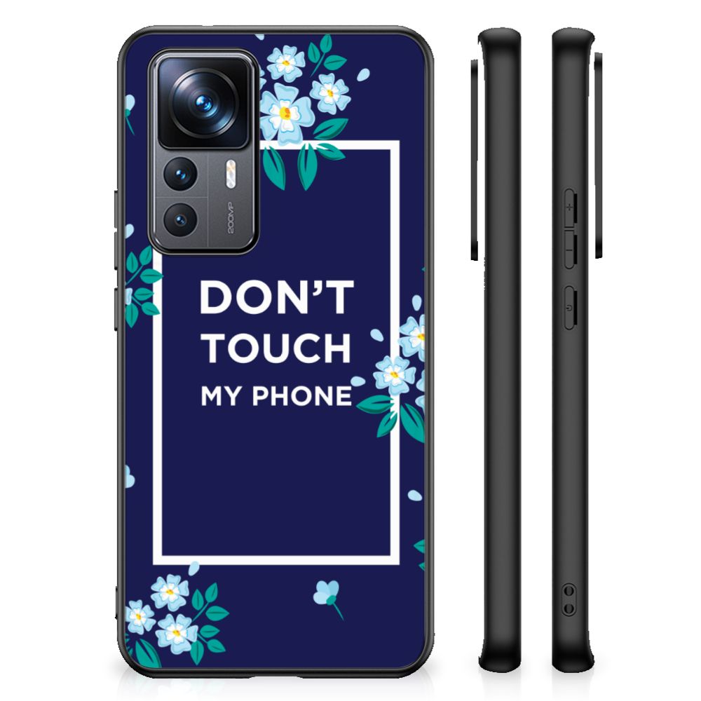 Xiaomi 12T | 12T Pro Telefoon Hoesje Flowers Blue DTMP B2C Telecom