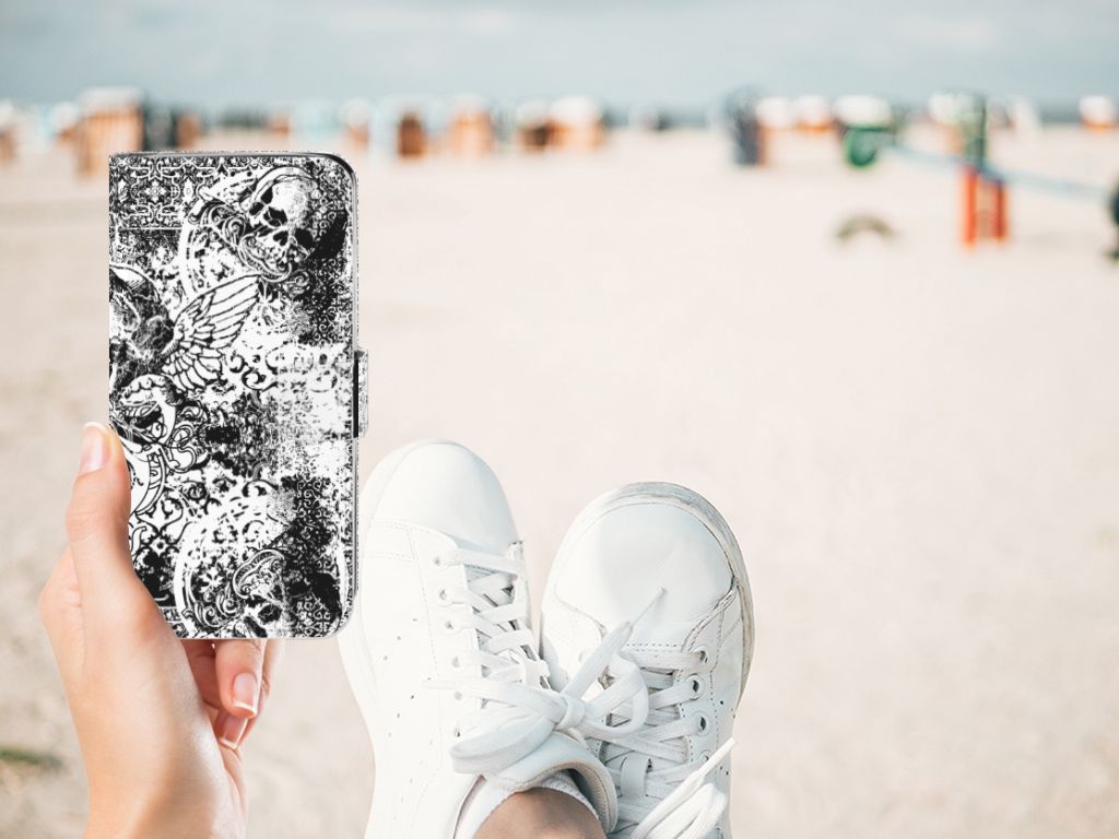 Telefoonhoesje met Naam Motorola Moto G7 | G7 Plus Skulls Angel