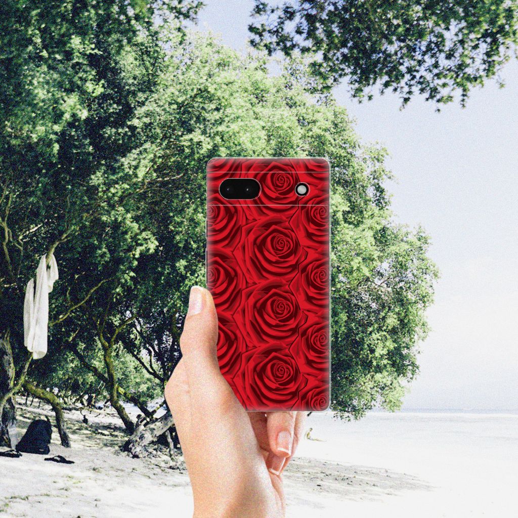 Google Pixel 6A TPU Case Red Roses B2C Telecom
