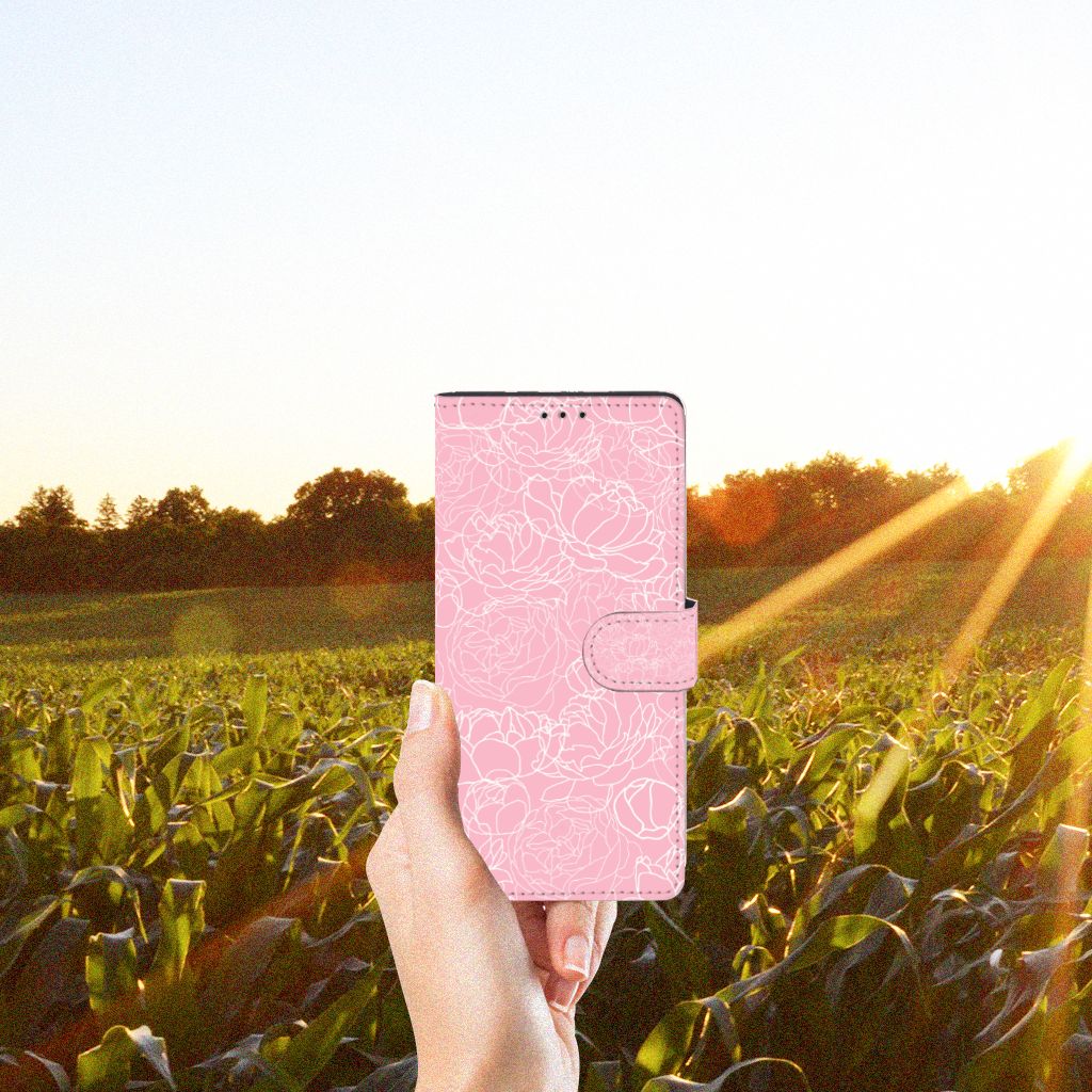 Motorola Edge 20 Lite Hoesje White Flowers