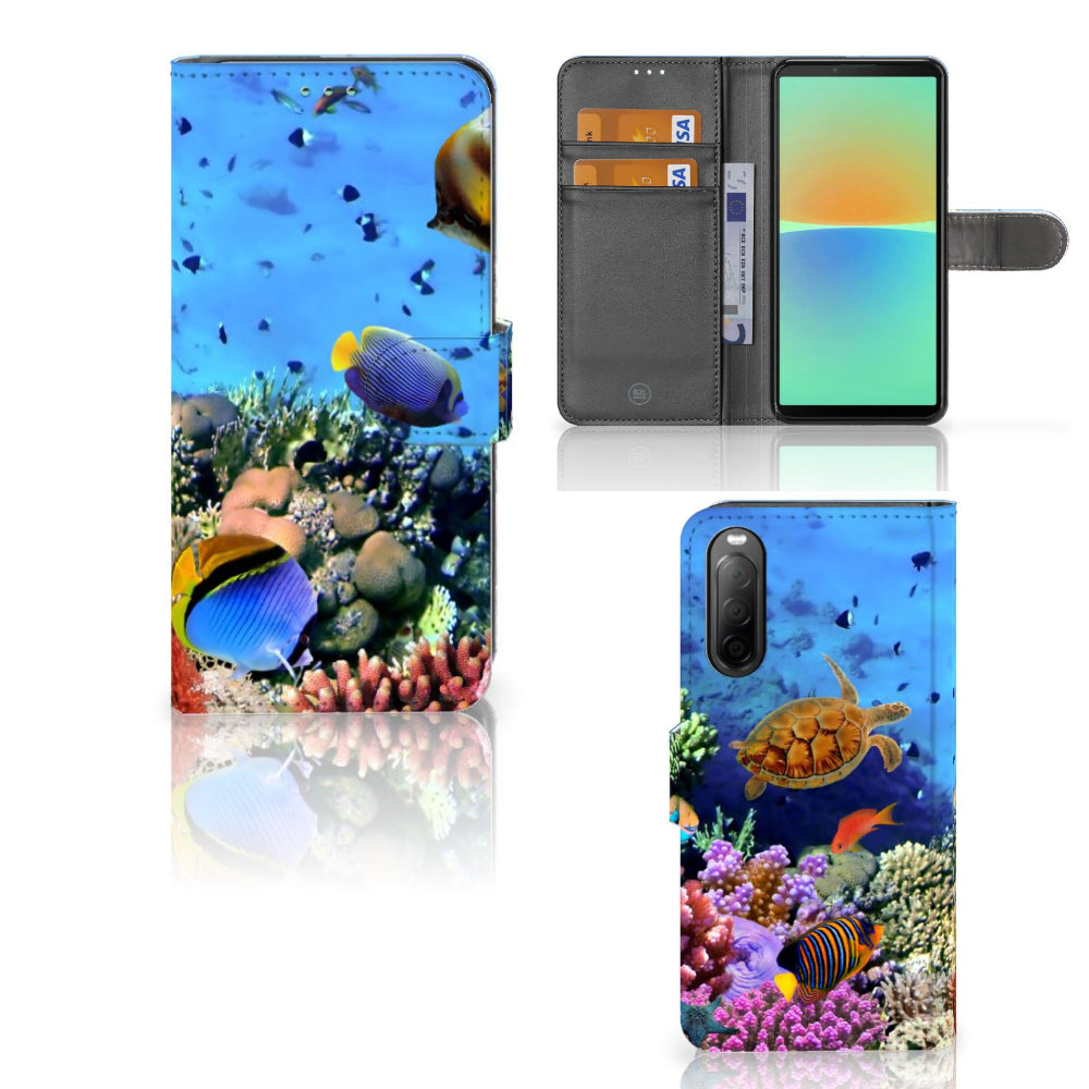 Sony Xperia 10 IV Telefoonhoesje met Pasjes Vissen