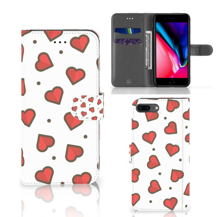 Apple iPhone 7 Plus | 8 Plus Telefoon Hoesje Hearts