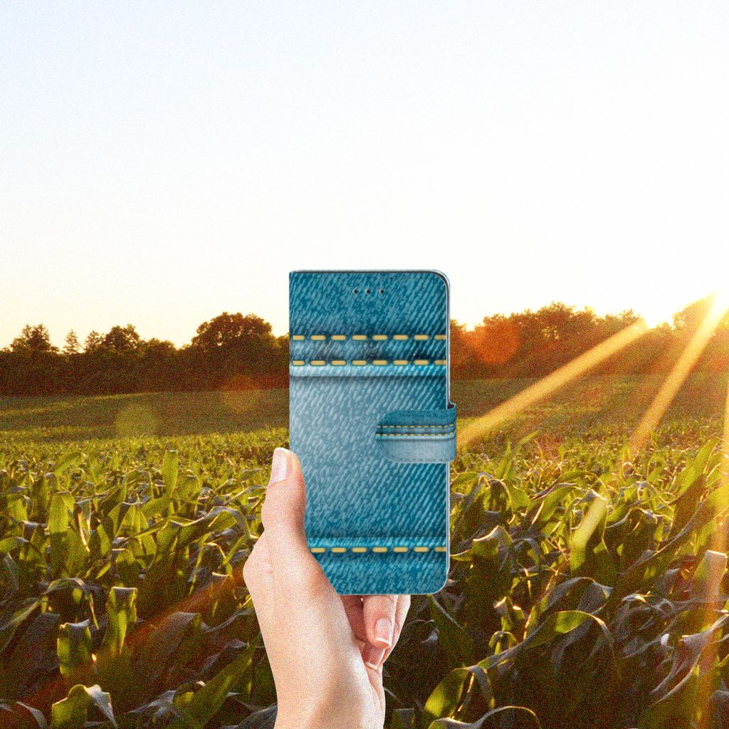 Honor 20 Pro Wallet Case met Pasjes Jeans