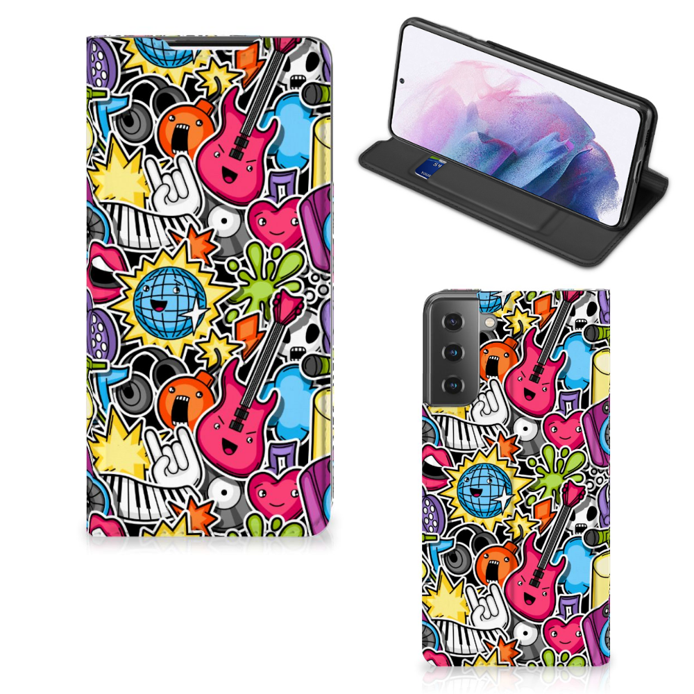 Samsung Galaxy S21 Plus Hippe Standcase Punk Rock - B2C Telecom