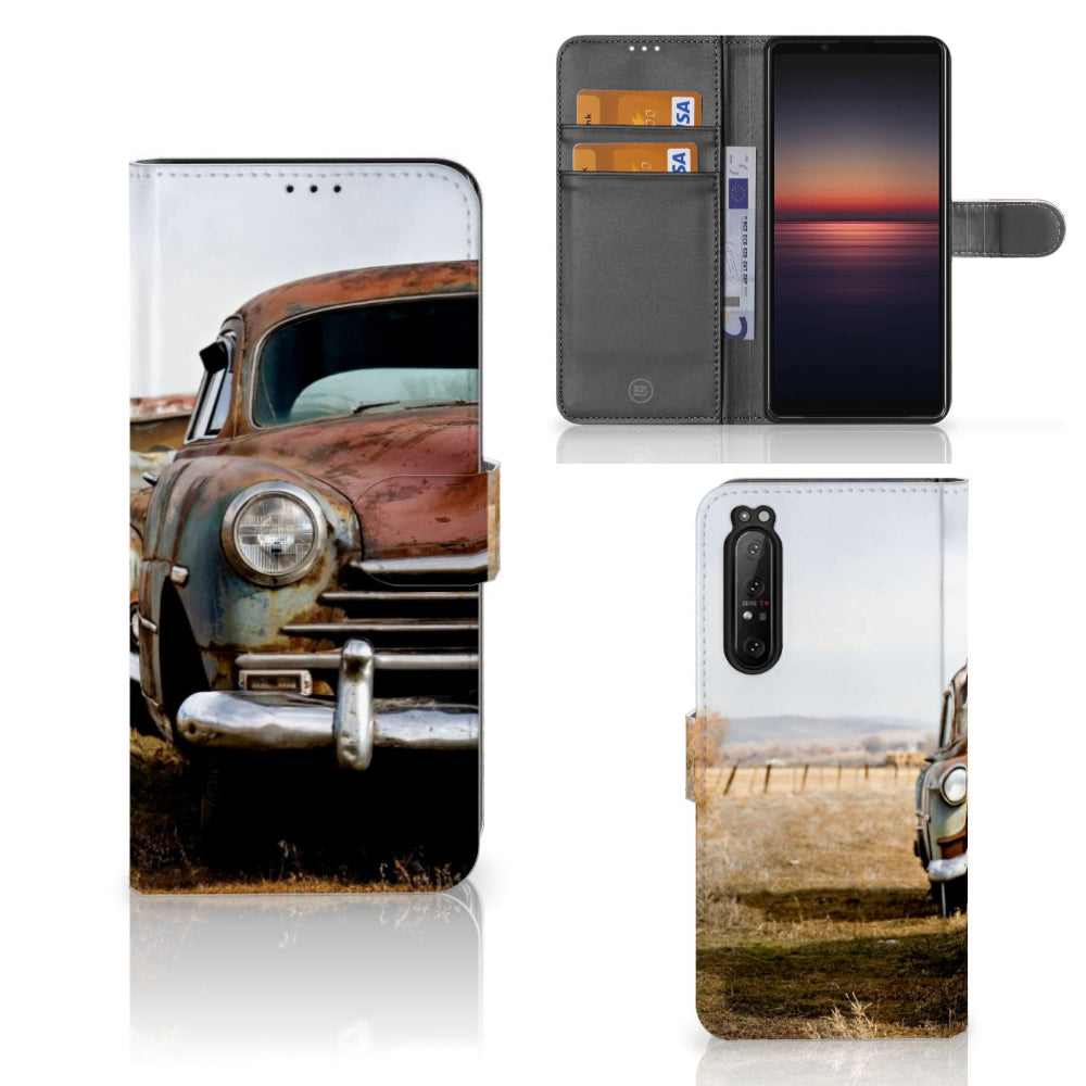 Sony Xperia 1 II Telefoonhoesje met foto Vintage Auto