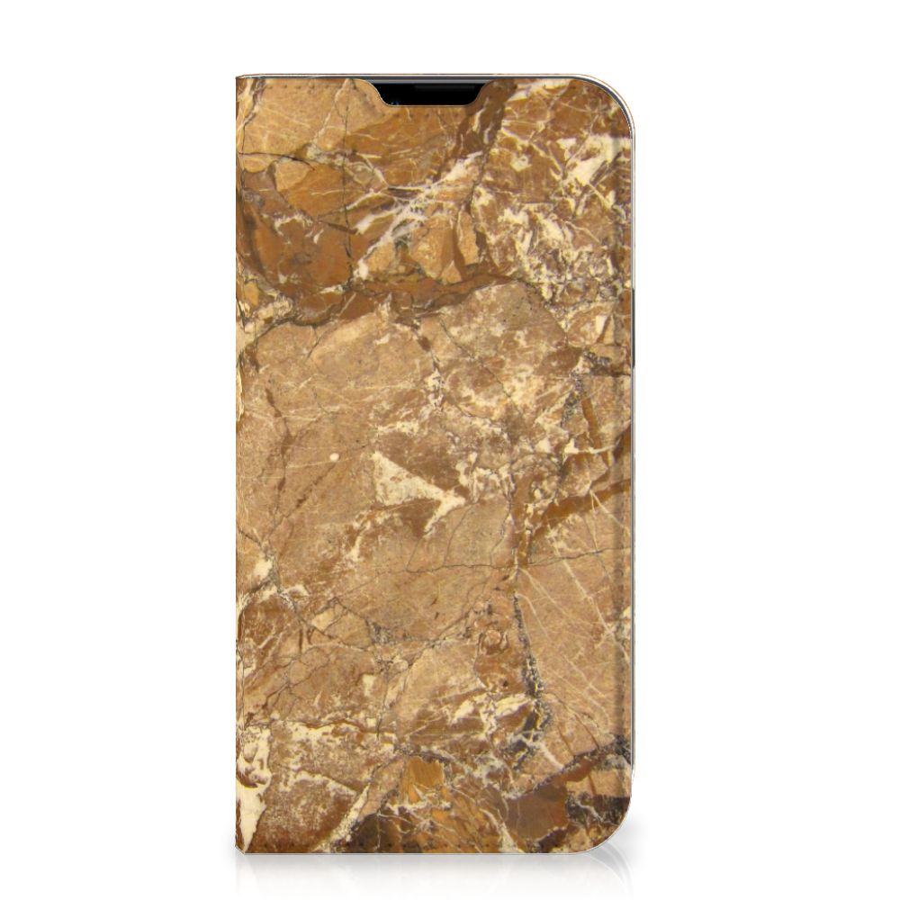iPhone 14 Plus Standcase Marmer Creme