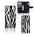 Samsung Galaxy M10 Telefoonhoesje met Pasjes Zebra
