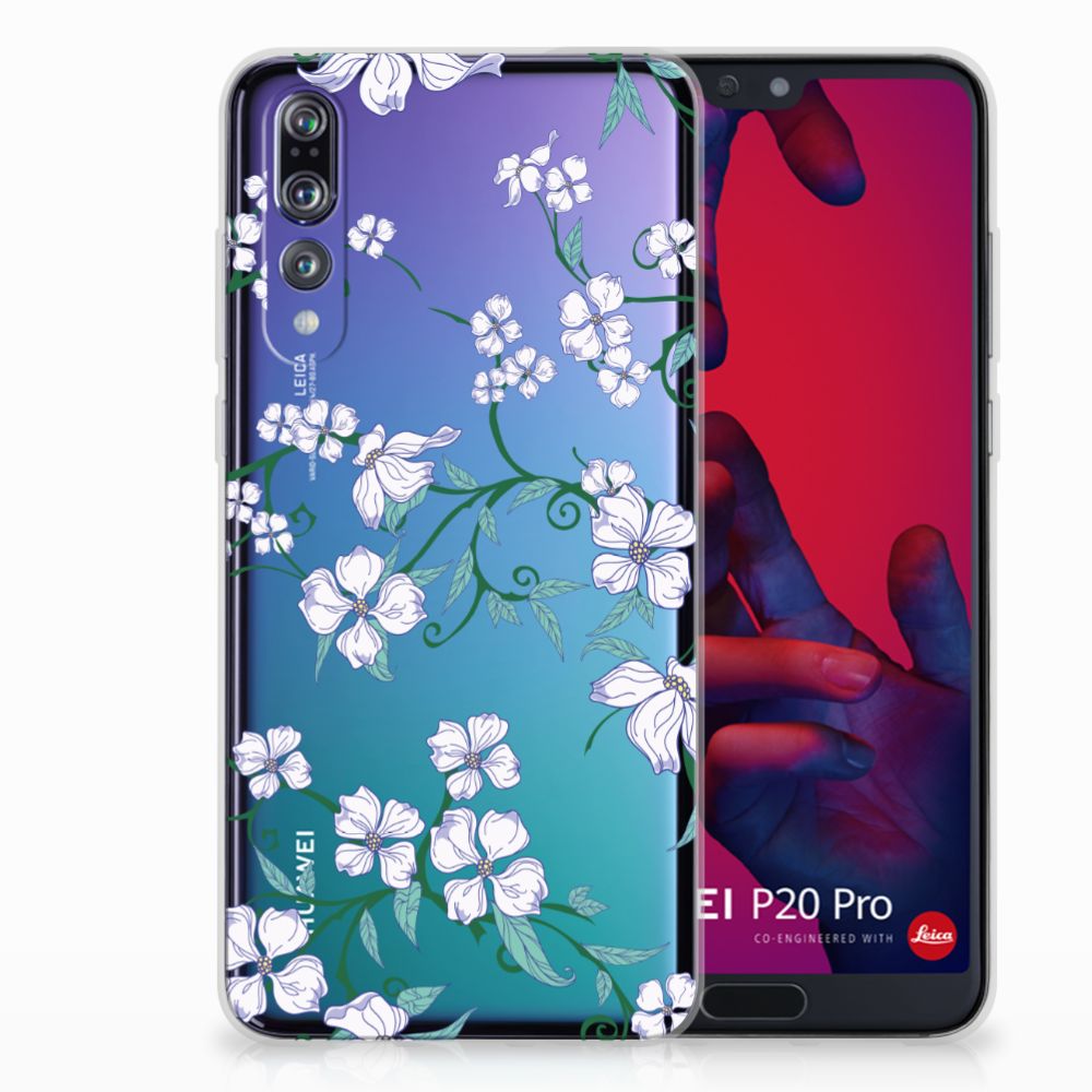 Huawei P20 Pro Uniek TPU Case Blossom White