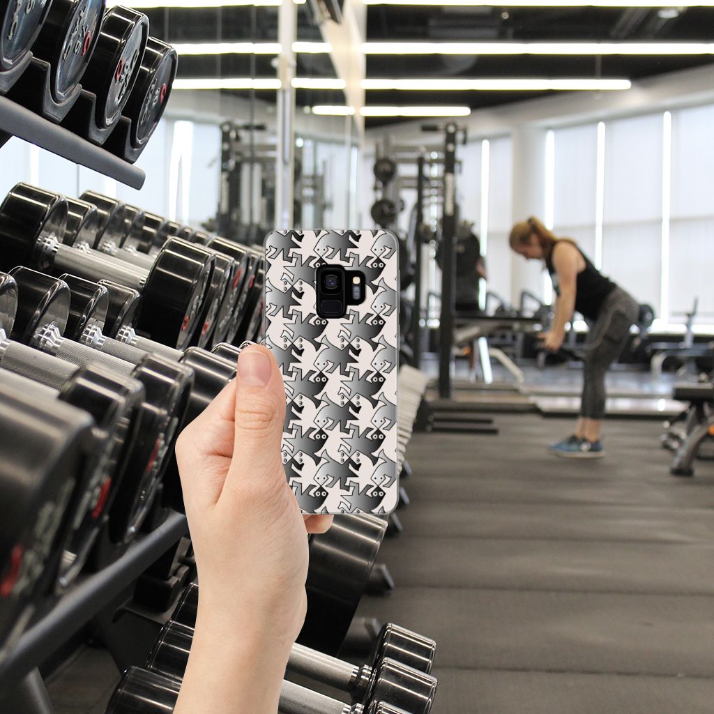 Samsung Galaxy S9 TPU Hoesje Salamander Grey