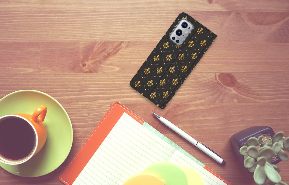 OnePlus 9 Pro Hoesje met Magneet Franse Lelie - B2C Telecom