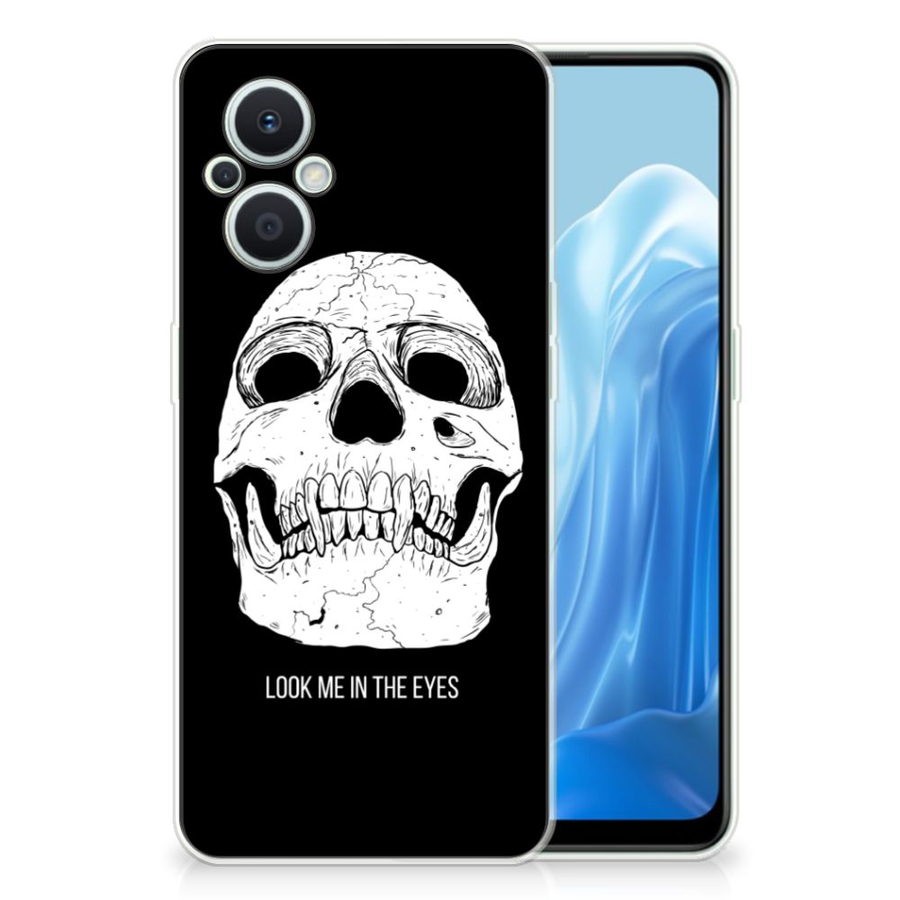 Silicone Back Case OPPO Reno8 Lite Skull Eyes B2C Telecom