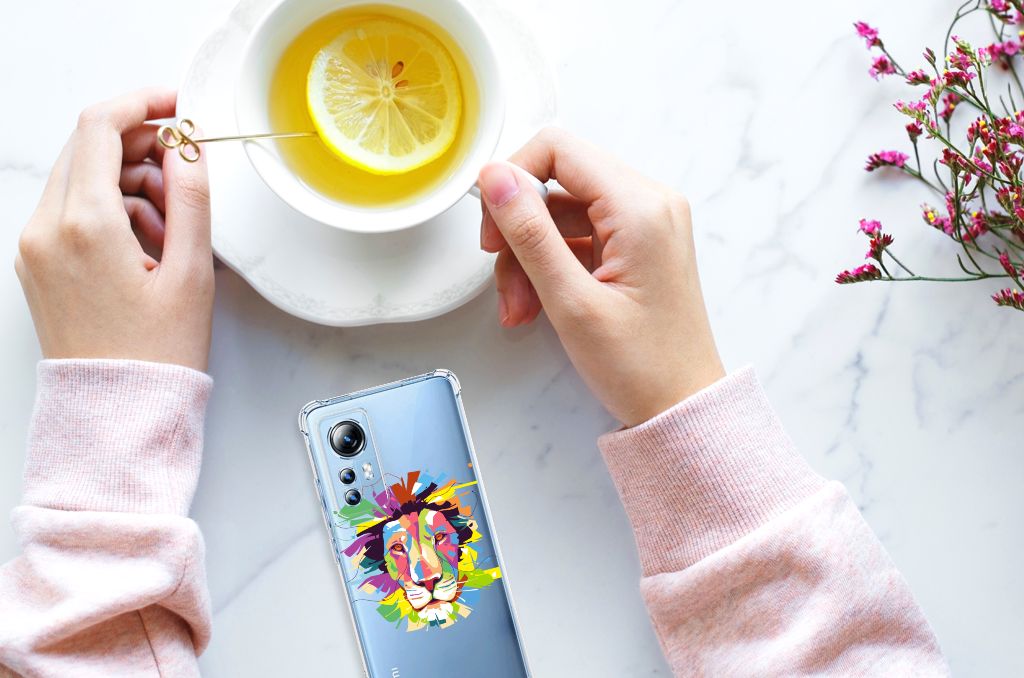Xiaomi 12 Lite Stevig Bumper Hoesje Lion Color B2C Telecom