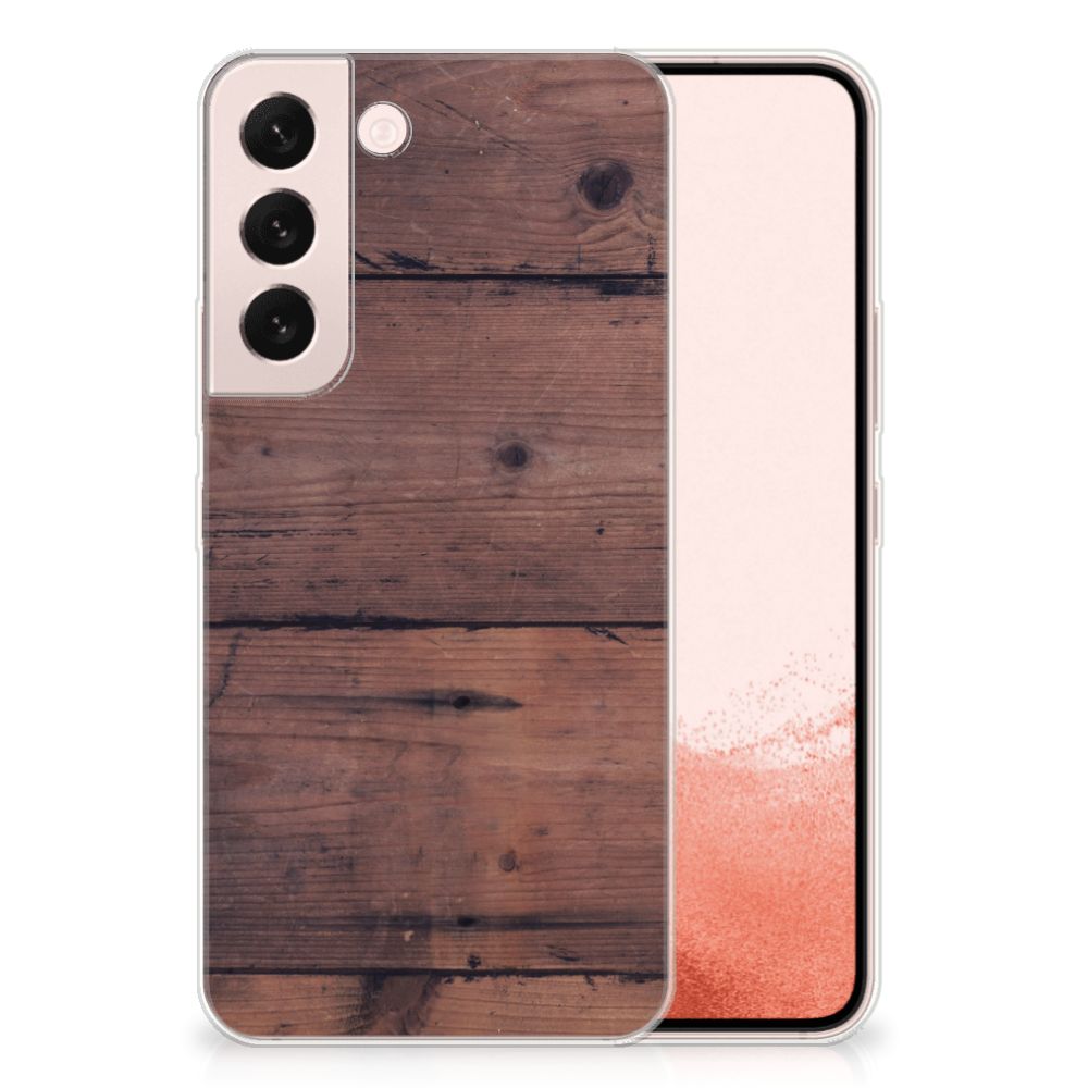 Samsung Galaxy S22 Bumper Hoesje Old Wood