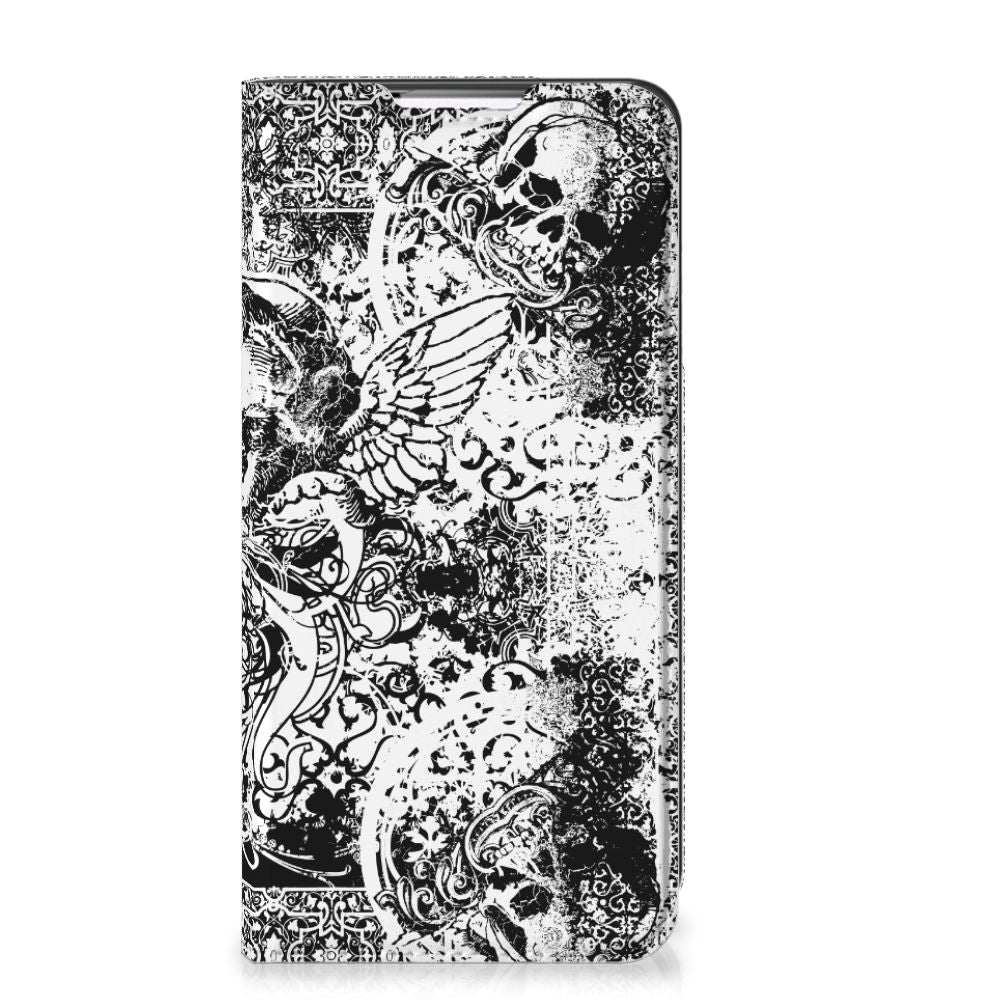 Mobiel BookCase Samsung Galaxy S22 Plus Skulls Angel - B2C Telecom