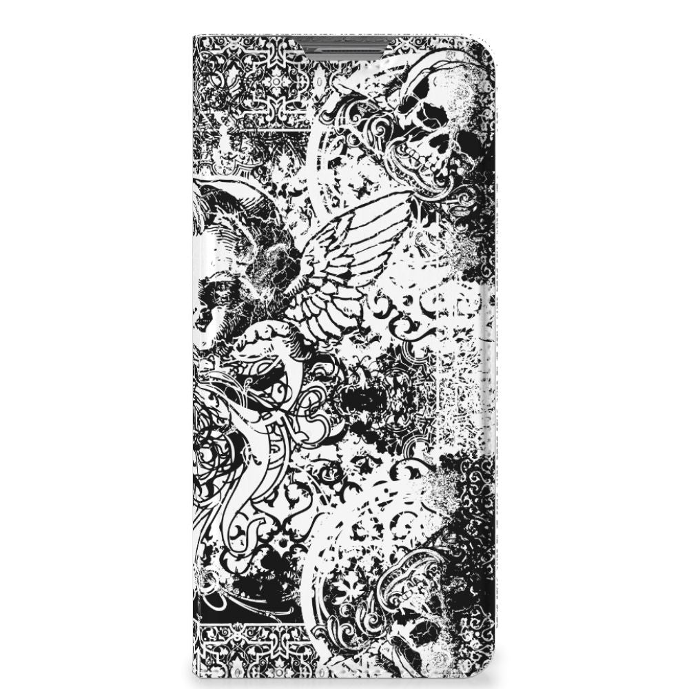 Mobiel BookCase OPPO Find X5 Skulls Angel - B2C Telecom