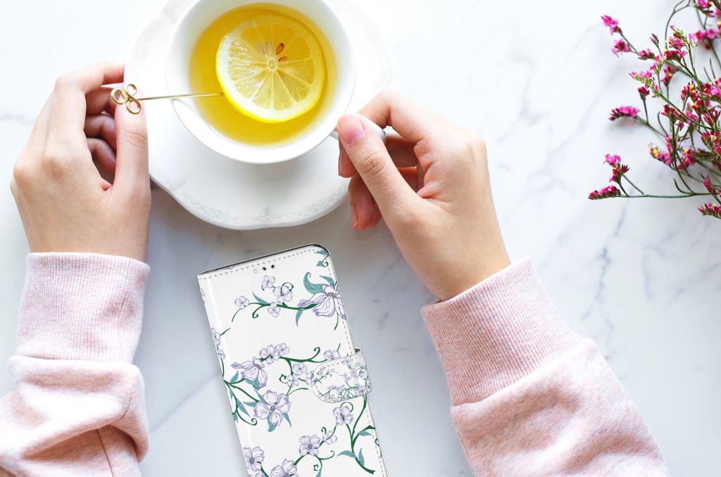 Samsung Galaxy A12 Uniek Hoesje Blossom White