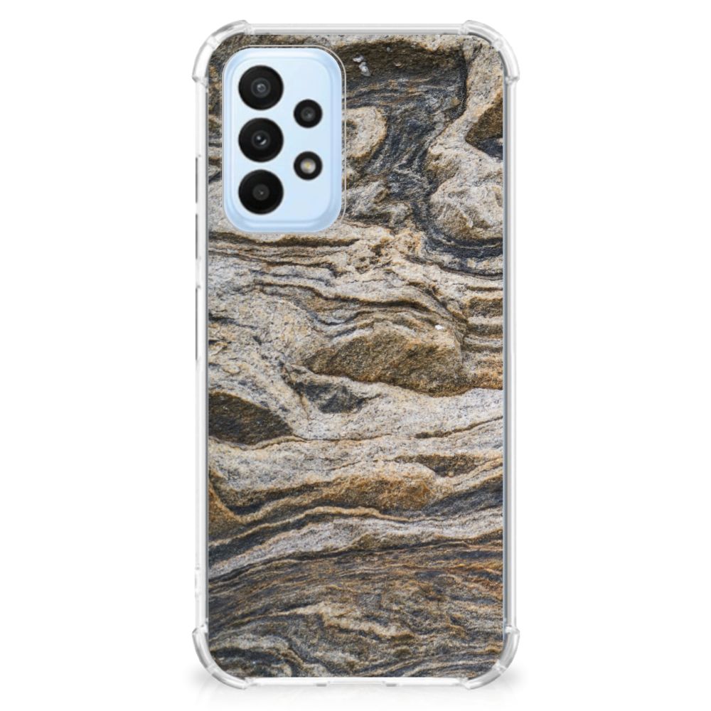 Samsung Galaxy A23 Anti-Shock Hoesje Steen - B2C Telecom