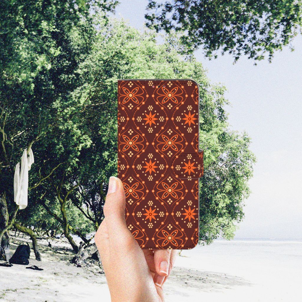 Samsung Galaxy A13 (4G) Telefoon Hoesje Batik Brown
