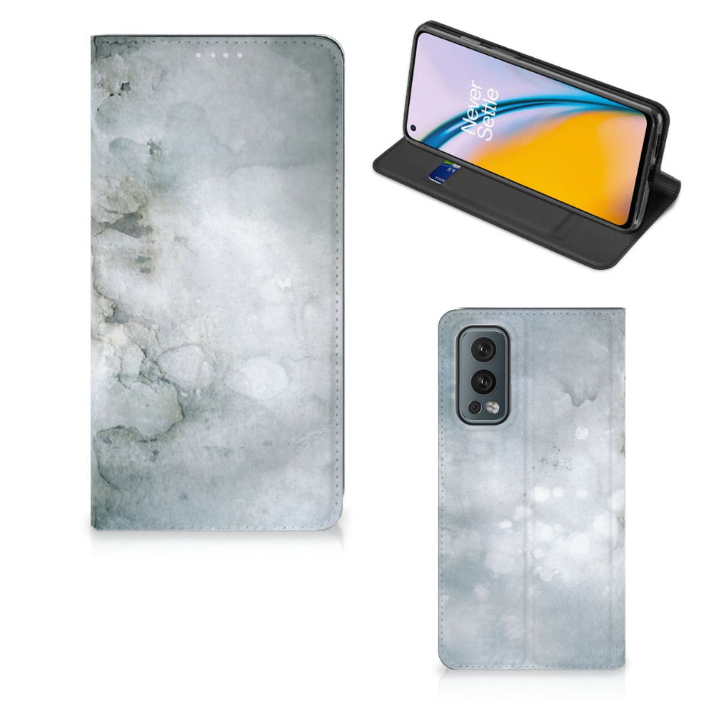 Bookcase OnePlus Nord 2 5G Painting Grey