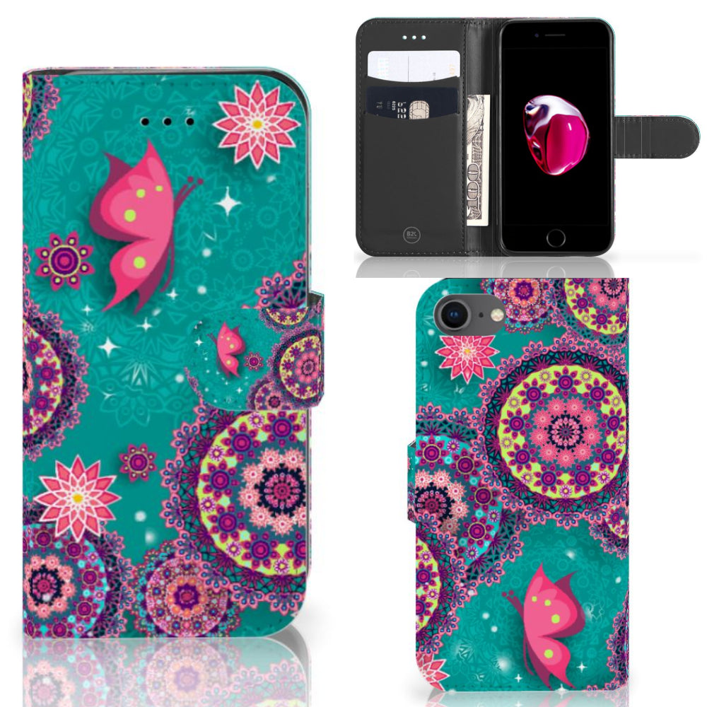 iPhone 7 | 8 | SE (2020) | SE (2022) Hoesje Cirkels en Vlinders