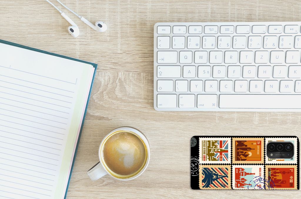 OPPO A54 5G | A74 5G | A93 5G Book Cover Postzegels - B2C Telecom