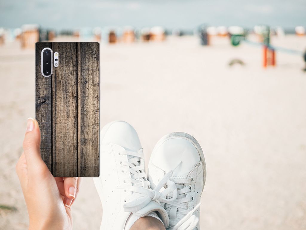 Samsung Galaxy Note 10 Plus Bumper Hoesje Steigerhout