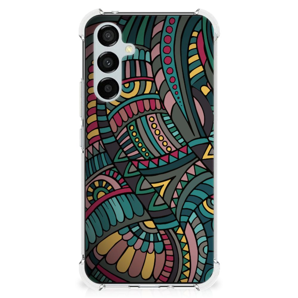 Samsung Galaxy A54 Doorzichtige Silicone Hoesje Aztec B2C Telecom