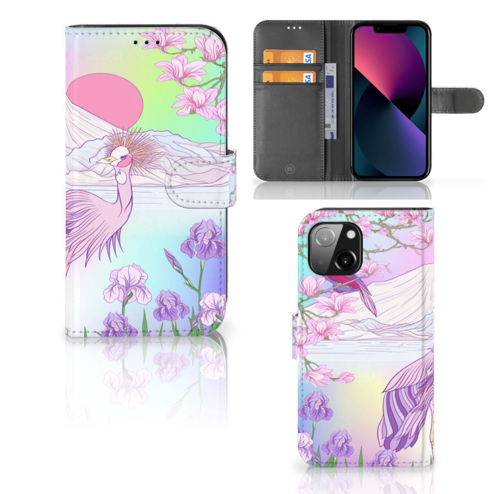 Apple iPhone 13 Telefoonhoesje met Pasjes Bird