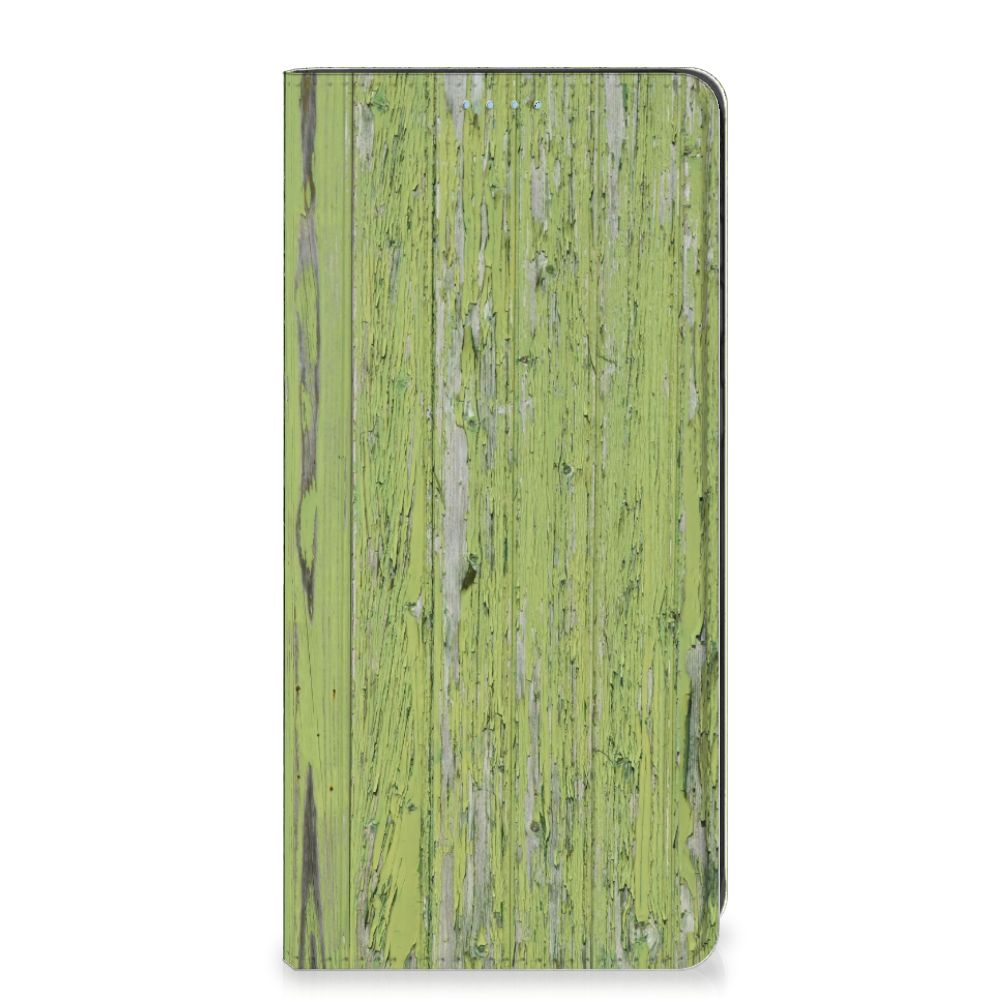 Samsung Galaxy A21s Book Wallet Case Green Wood