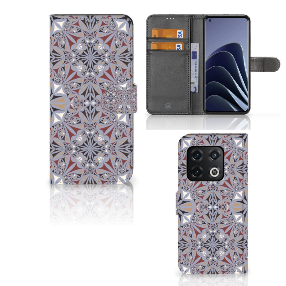 OnePlus 10 Pro Bookcase Flower Tiles