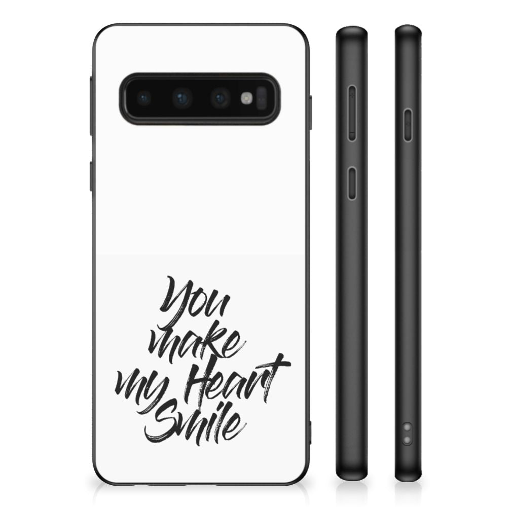 Samsung Galaxy S10 Hoesje met Quotes Heart Smile