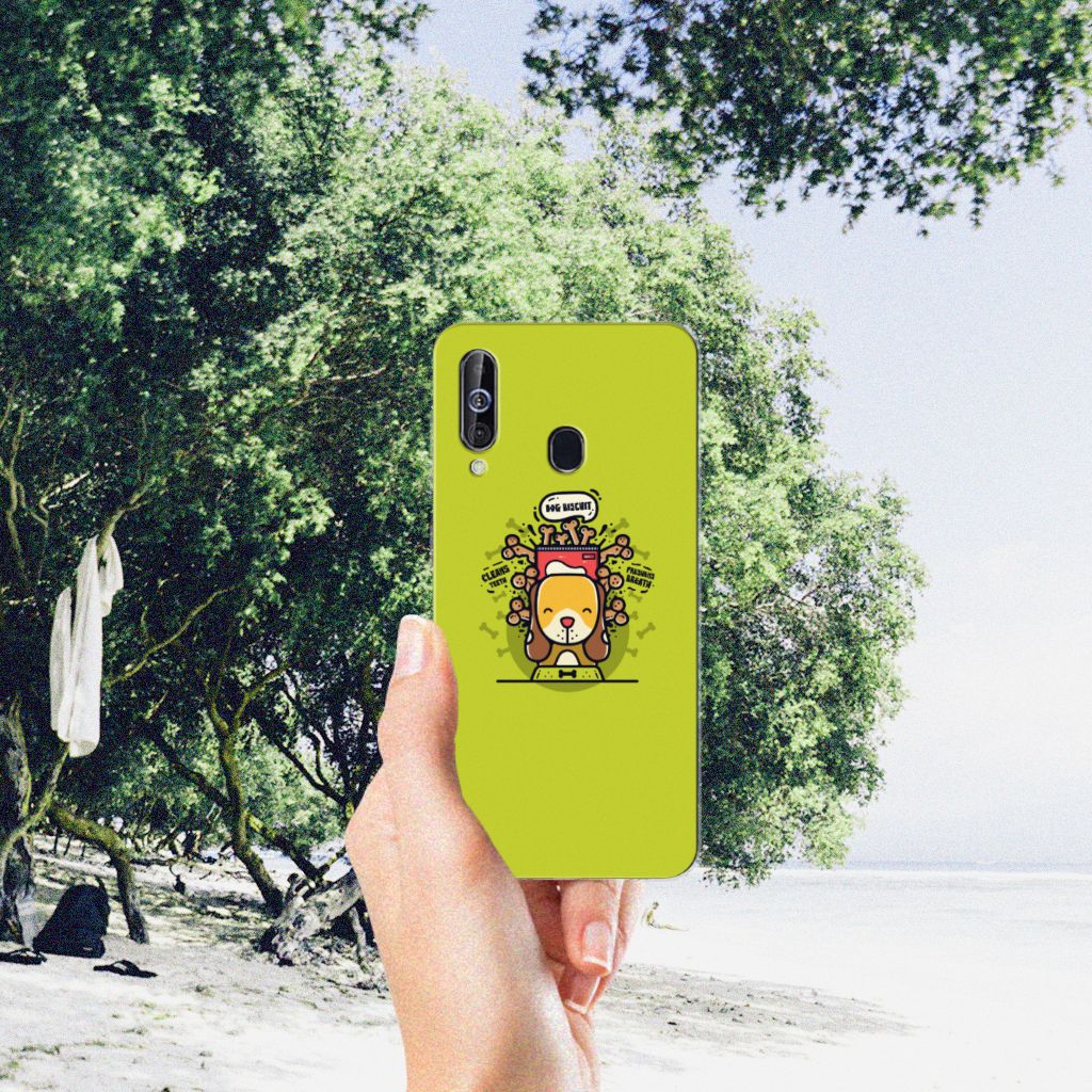 Samsung Galaxy A60 Telefoonhoesje met Naam Doggy Biscuit