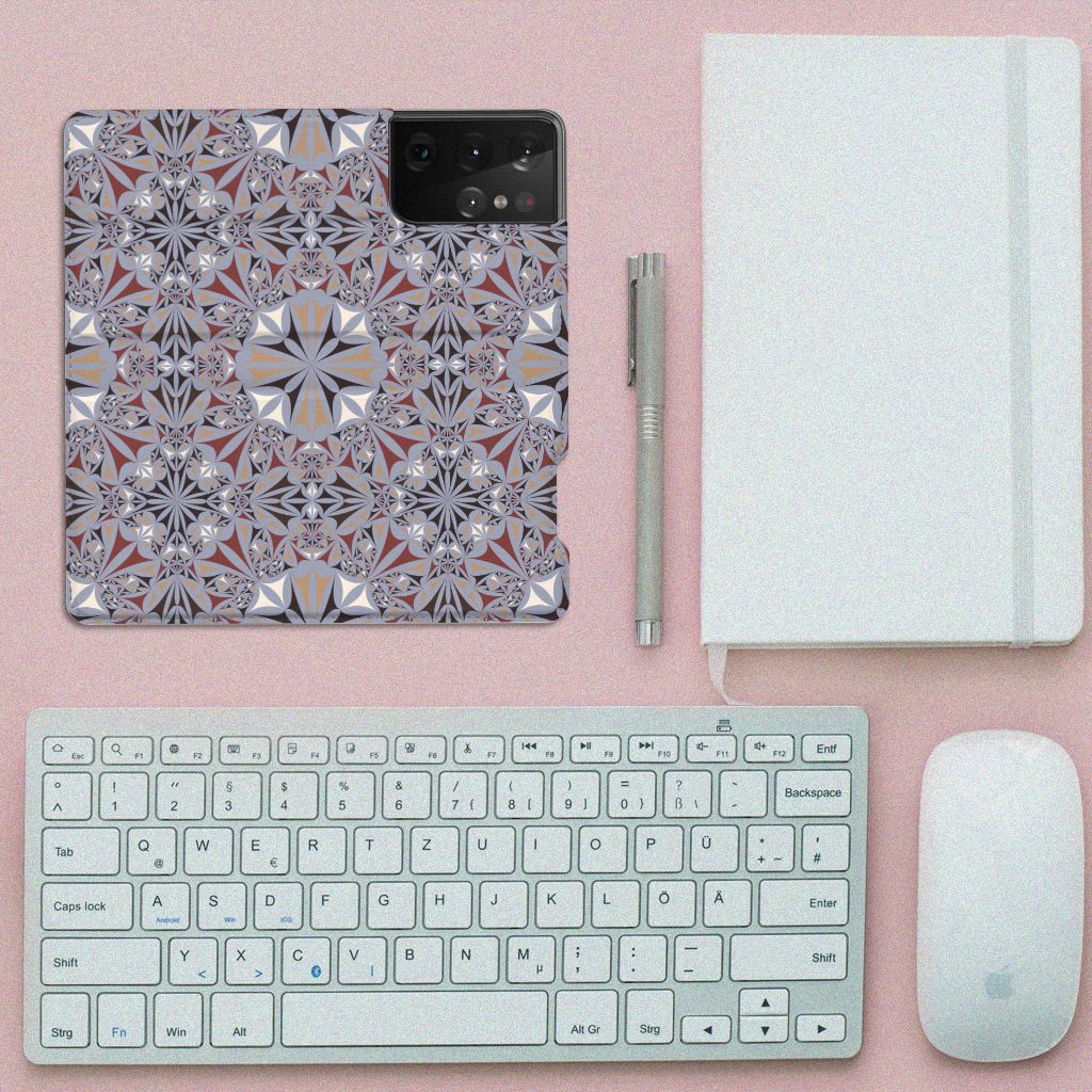 Samsung Galaxy S21 Ultra Standcase Flower Tiles - B2C Telecom
