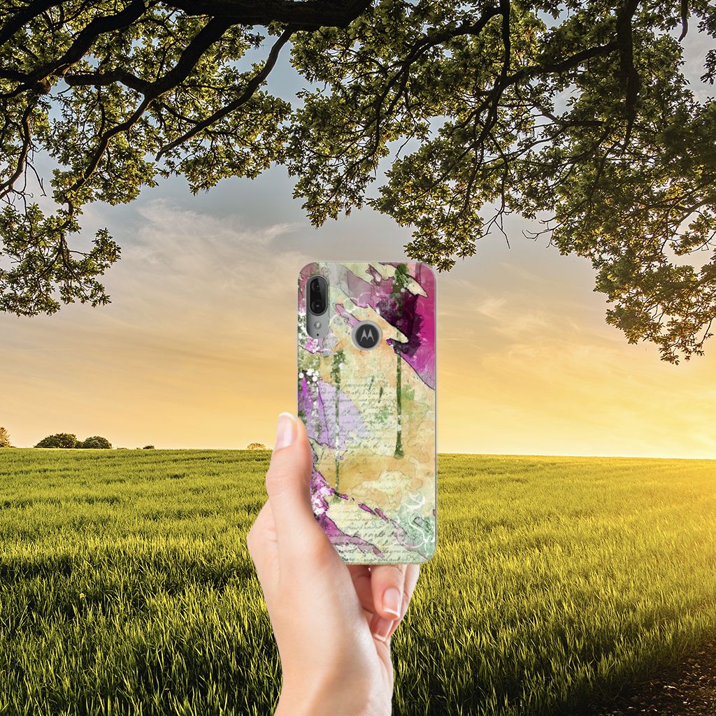Hoesje maken Motorola Moto E6 Plus Letter Painting