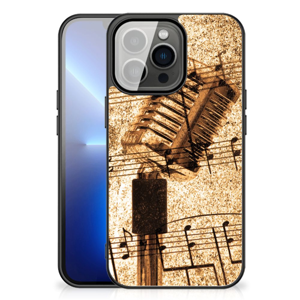 iPhone 13 Pro Max Silicone Back Case Bladmuziek