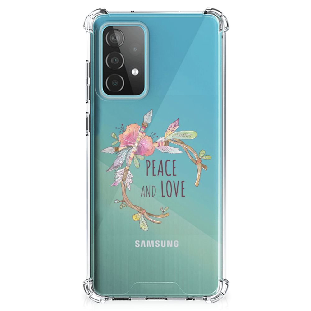Samsung Galaxy A52 4G/5G Stevig Bumper Hoesje Boho Text - B2C Telecom