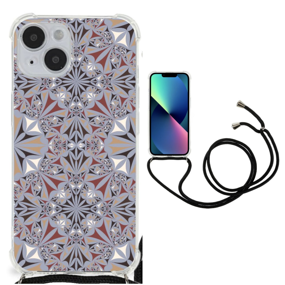 iPhone 14 Anti-Shock Hoesje Flower Tiles