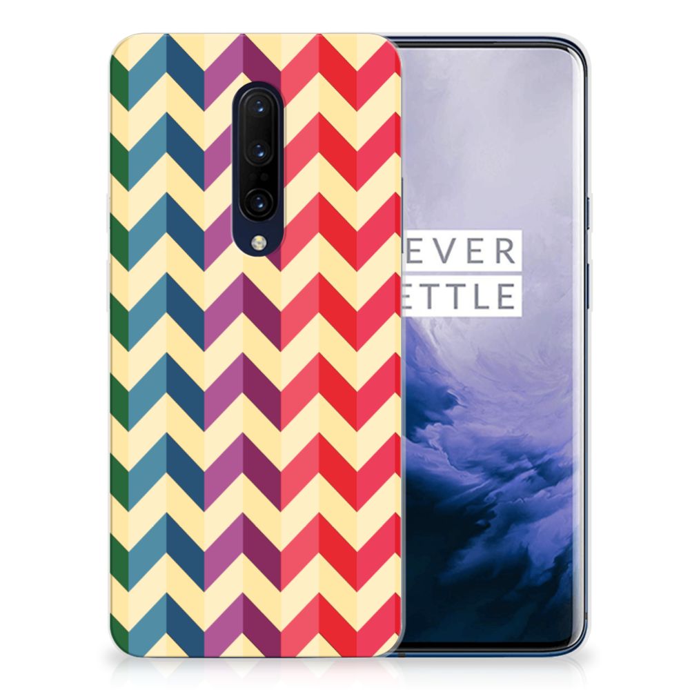 OnePlus 7 Pro TPU bumper Zigzag Multi Color